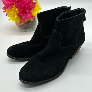 Skechers Black Suede Memory Foam Ankle Boots Size 9 SKT6429